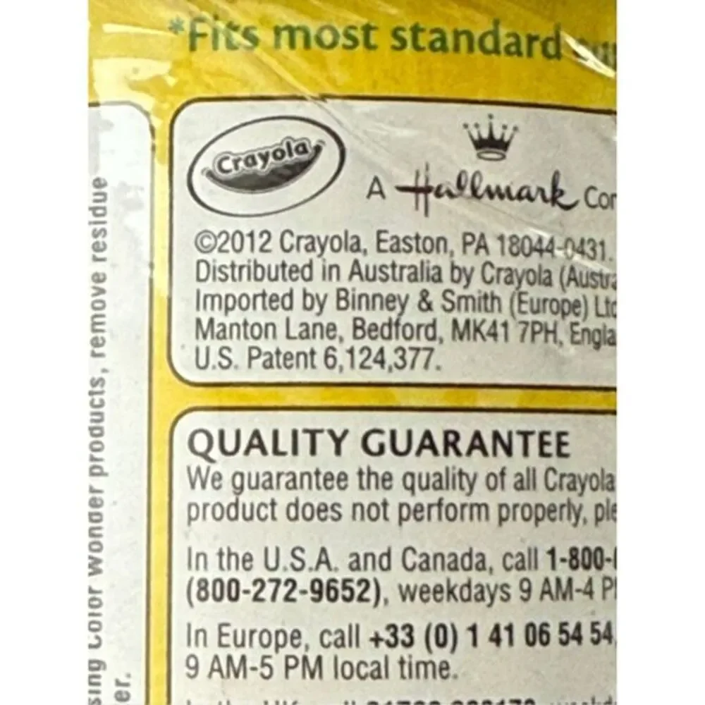 Crayola Color Wonder Tiny Tube 3 Mess Free Markers & 18‎ Pages New 2012